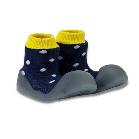 Παιδικές Καλτσοπαντόφλες Chameleon BigToes Polka Navy